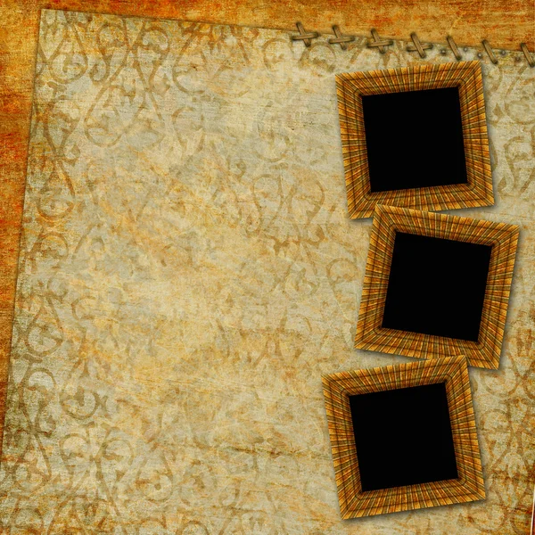 Wzór papieru z dekoracyjne ramki — Zdjęcie stockowe