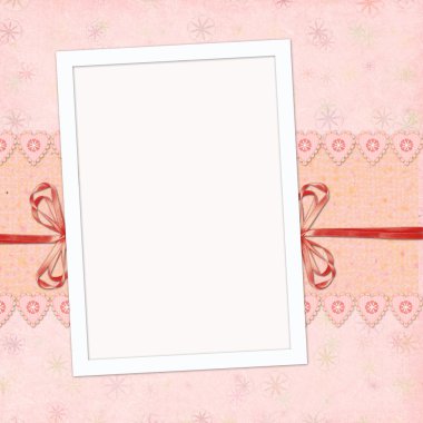 Children's frame for the girl clipart