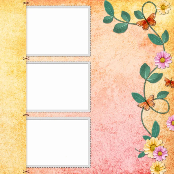 Background with decorative frames — Stock Photo, Image