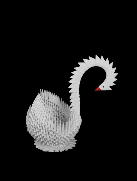 stock image Paper swan