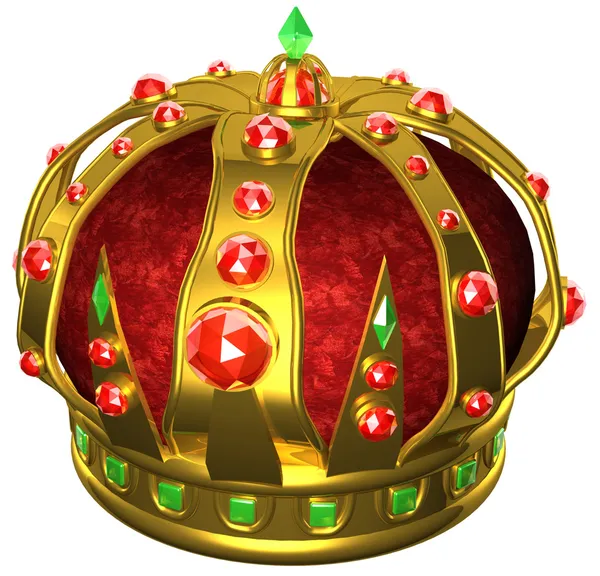 Złota korona królewski — Zdjęcie stockowe