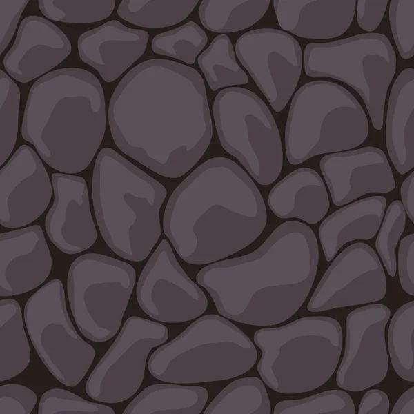 Piedra oscura sin costura — Vector de stock