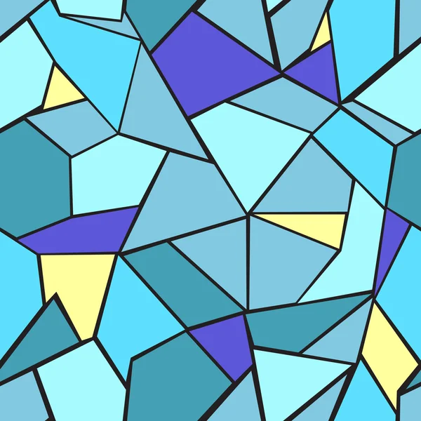 Mosaik biru yang indah - Stok Vektor