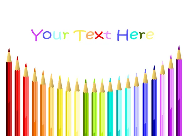 Crayons de couleur Arc — Image vectorielle