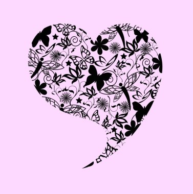 Abstract Valentine's heart clipart