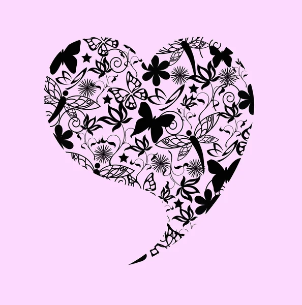 Abstract Valentine's hart — Stockvector