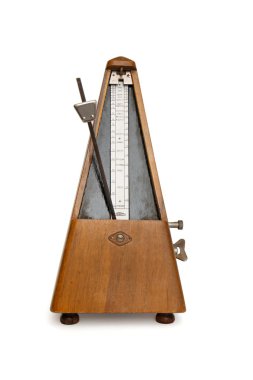 Antique Soviet-made musical metronome clipart