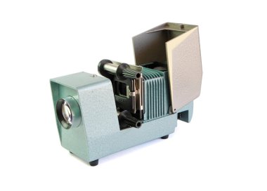 Vintage side projector with film holder clipart