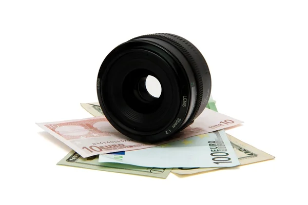 Concept of money earned with photo — Stock Photo, Image
