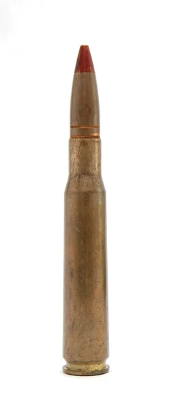 Pistolet Browning 12,7 mm 0.5 czerwony spiekanych śledzący ca — Zdjęcie stockowe