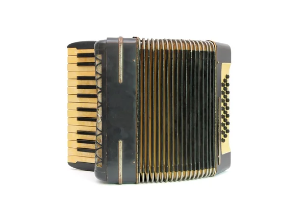 Vintage 1930s black accordion — Stock Photo, Image