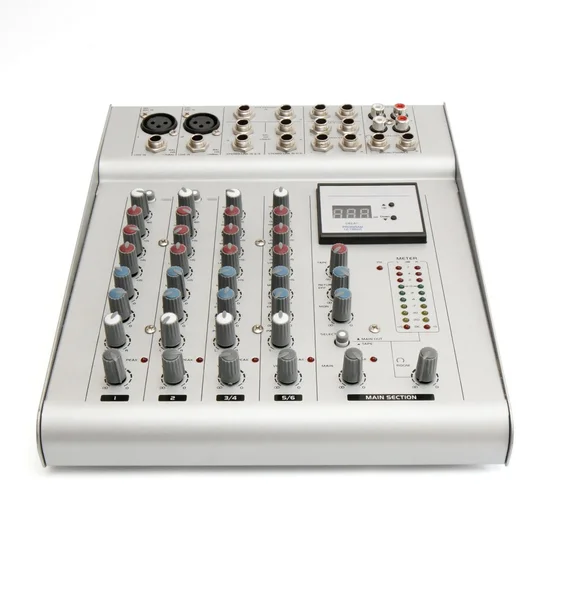 Small sound mixer console isolated — Stock Photo, Image