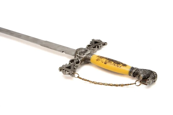 Hilt de espada decorativa ou isolar sujeira — Fotografia de Stock