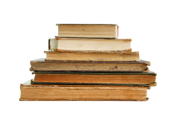 Куча старых книг, увиденных со страниц — стоковое фото