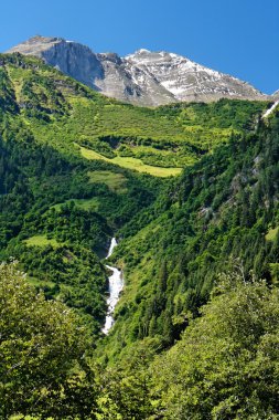 grossglockner dağın tepesinde kar