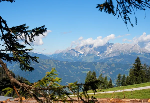在奥地利山区高山景观 — 图库照片
