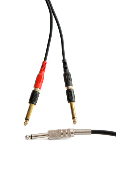 Three headphone plugs — Stock Photo, Image