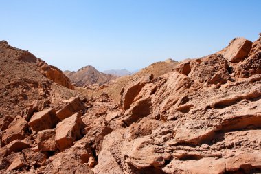 Rocky desert landscape clipart