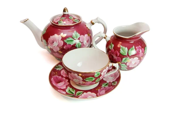 Old-fashioned tea service — Stock Photo, Image