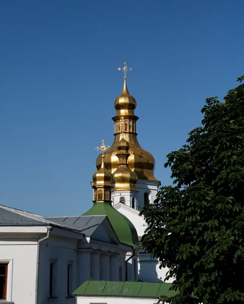 Golden domes of church in Kiev — Stock Photo, Image