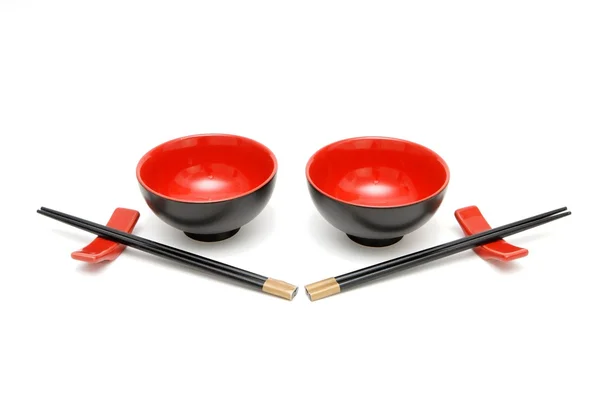 stock image Two Japanese table sets