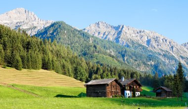 Alpine landscape in Austria clipart