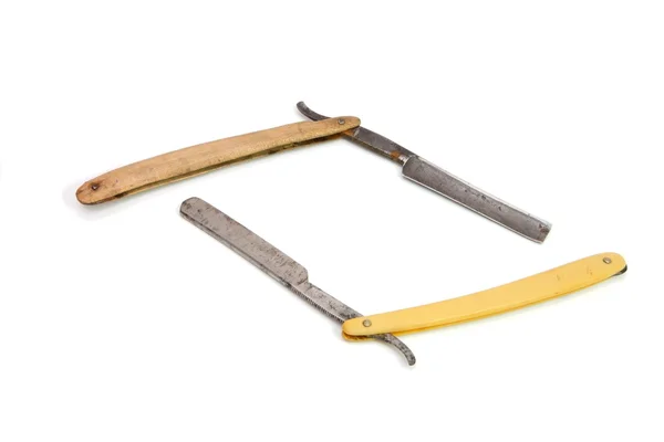 Two old rusty razors — Stock Photo, Image