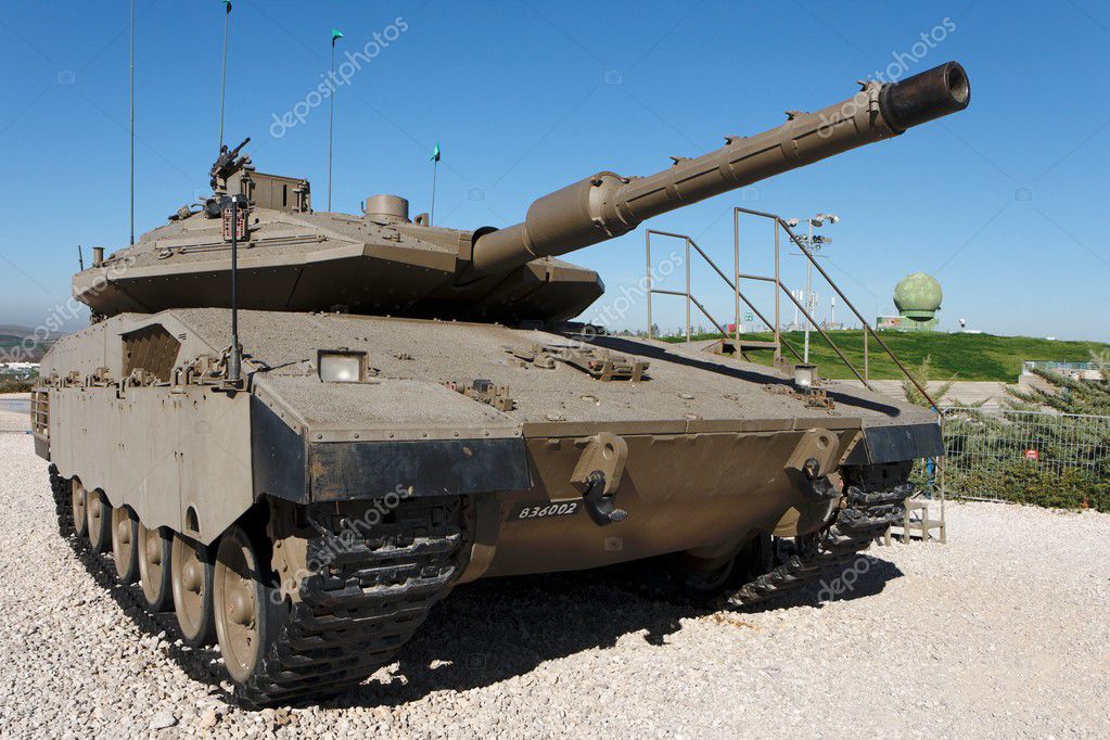 New Israeli Merkava tank in museum — Stock Photo © slavapolo #2041144