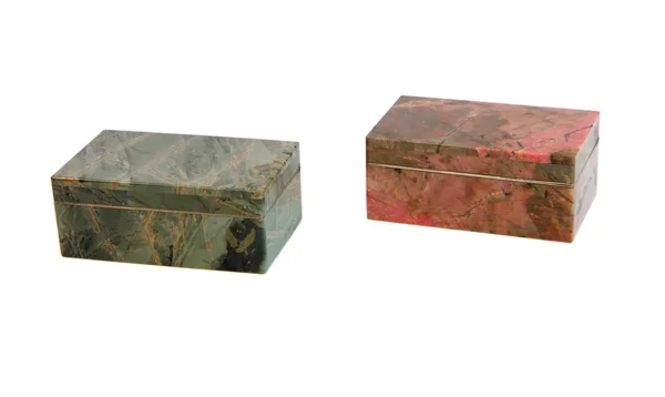 Jasper e caixões de pedra de rodonita — Fotografia de Stock