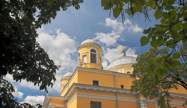 Domes of catholic church in Kiev — Stock Photo, Image