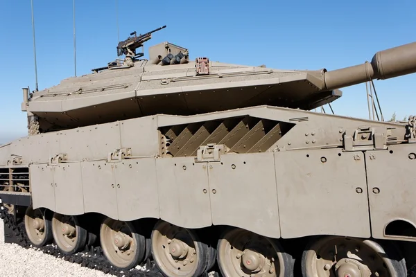 New Israeli Merkava tank in museum — Stock Photo, Image