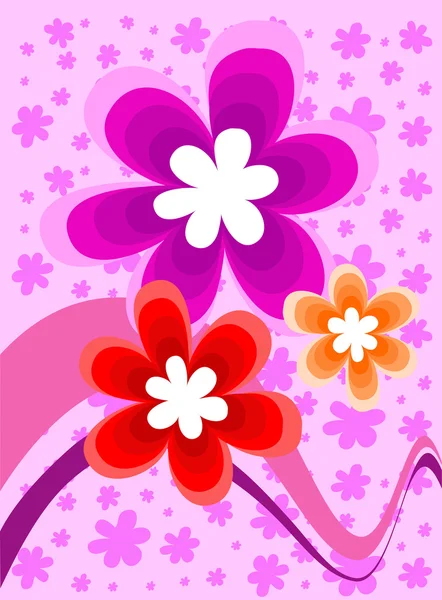 Projet décoratif fleur — Image vectorielle
