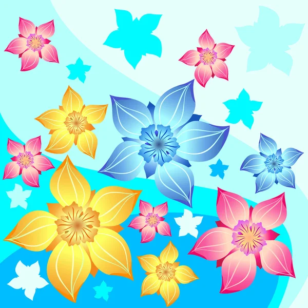 Projekt dekorativní květina — Stockový vektor