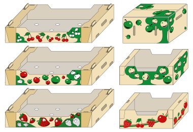 Packing container clipart