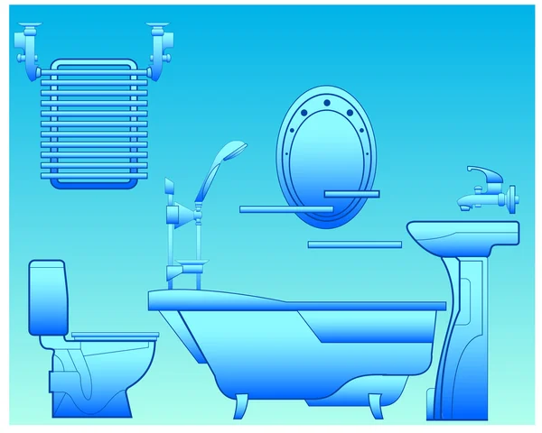 stock vector Bathroom