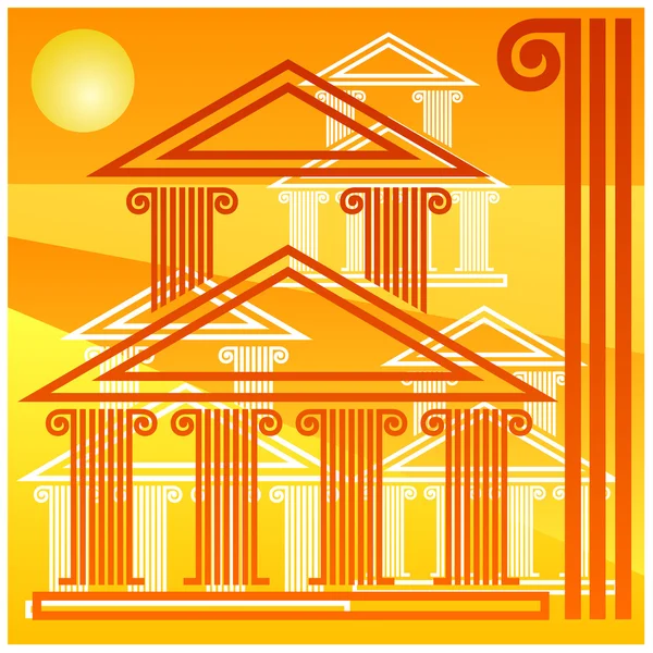 stock vector Greek background