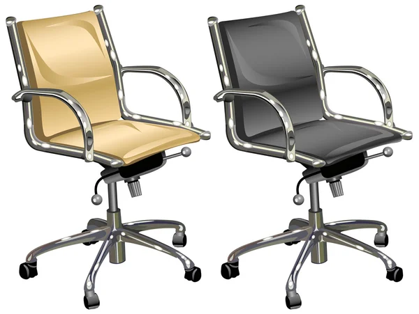 Lederen fauteuils — Stockvector