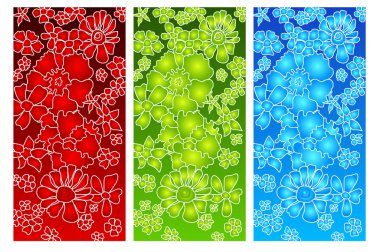 Three-colored background clipart