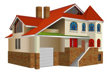 Private residence clipart