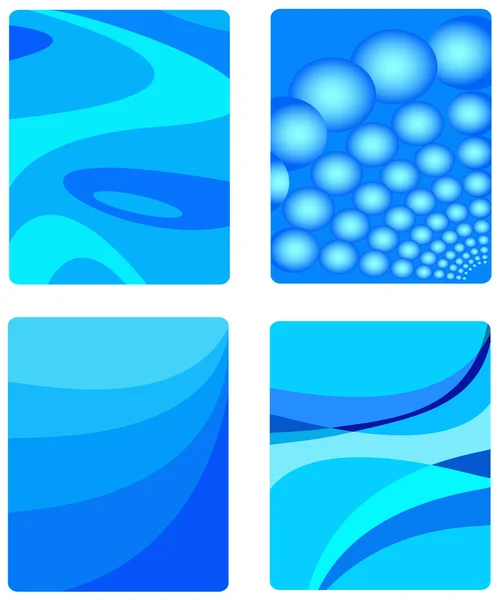 Abstract in blauw — Stockvector