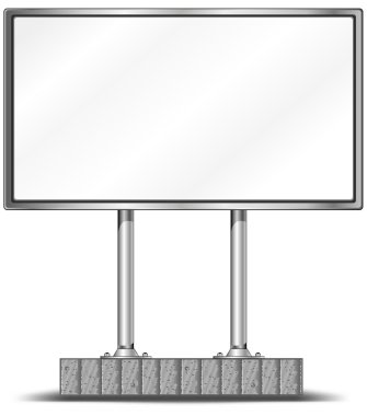 Blank billboard clipart