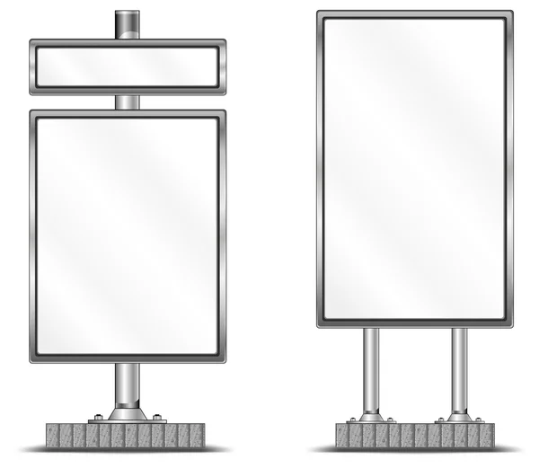 Leere vertikale Plakatwand — Stockvektor
