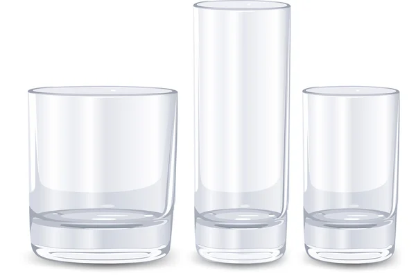 Set di bicchieri — Vettoriale Stock