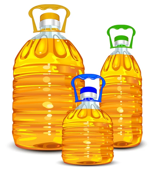 Botellas de aceite — Archivo Imágenes Vectoriales