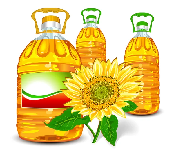 Olej słonecznikowy — Wektor stockowy