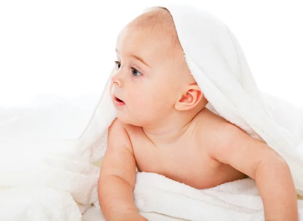 Little boy in bath towel — Stock Photo, Image