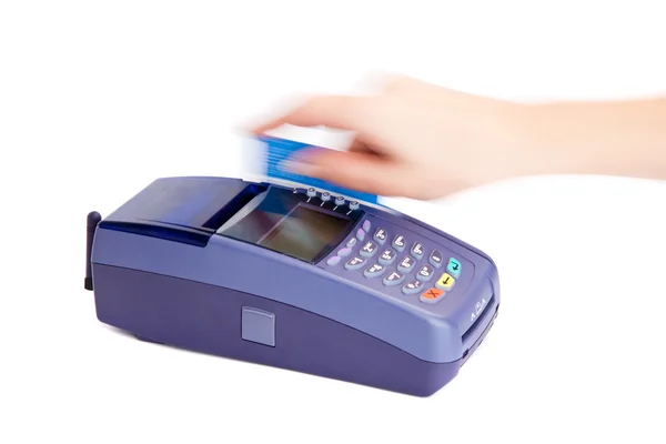 Bezahlen mit Kreditkarte — Stockfoto