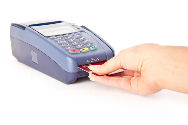 Paying with credit card — Stock Photo, Image
