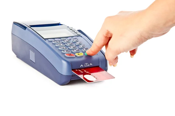 Paying with credit card — Stock Photo, Image