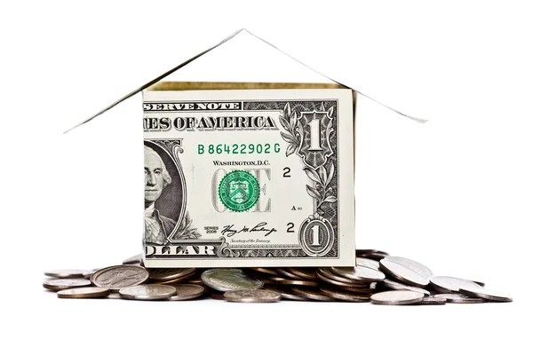 House made from dollars — Stock Photo, Image